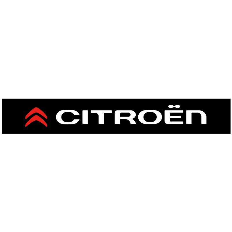 Car front windshield sunshade decorative stickers For Citroen C1 C2 C3 C4 C5X E-C4 C-Crosser C4 Cactus Berlingo Elysee C-ZERO