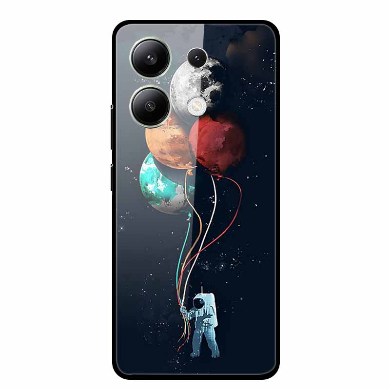 For Xiaomi Redmi Note 13 5G Phone Case Soft Bumper Tempered Glass Hard Back Cover Case For Redmi Note 13 Pro Case Note13 Pro Bag