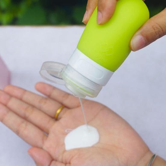 Контейнер для жидкости, герметичная нескользящая силиконовая упаковочная бутылка для шампуня для дома