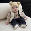 Children'S Clothing Boys' Winter Clothing Padded Cotton Thickened Three-Piece Set Baby Winter Handsome Vest Warm Jacket