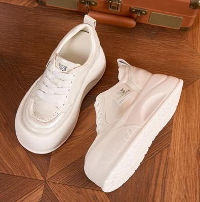 Модные 9 см Кроссовки на массивной подошве из микрофибры, Высокий бренд, Платформа, Танкетка, Вулканизированные, Удобные ботильоны, Обувь, Мода, Лето, Женщины