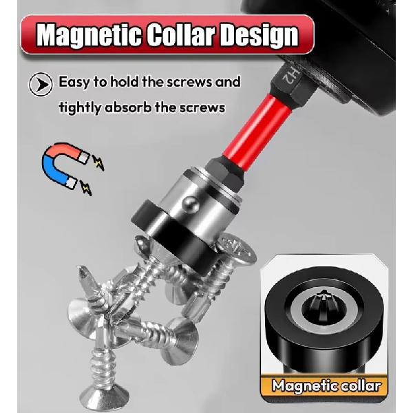 Magnetic Positioning Screwdriver Bits S2 Drywall Screw for Plasterboard Gypsum Board Locating Bit Batch Head Drilling Tools
