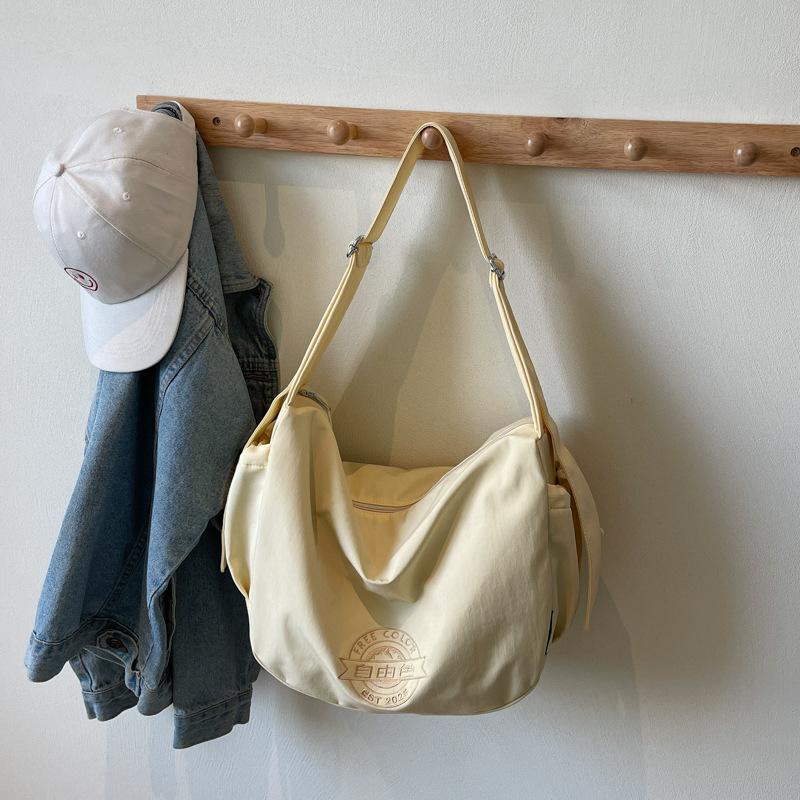 Повседневная холщовая сумка большой вместимости женская 2025 новая модная универсальная сумка через плечо для поездок на работу сумка-мессенджер свободная сумка-тоут