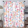 Цветочные оттенки Хэллоуин украшения Современная гостиная шторы для камеры перегородка затемняющие шторы тюль для спальни кухни