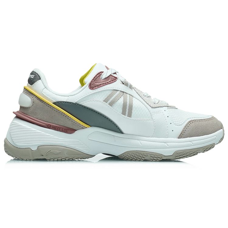 Кроссовки Li Ning Dated Stable Reflective Support Low Top для бега, женские кроссовки Dusty-Pink AGCR358-4