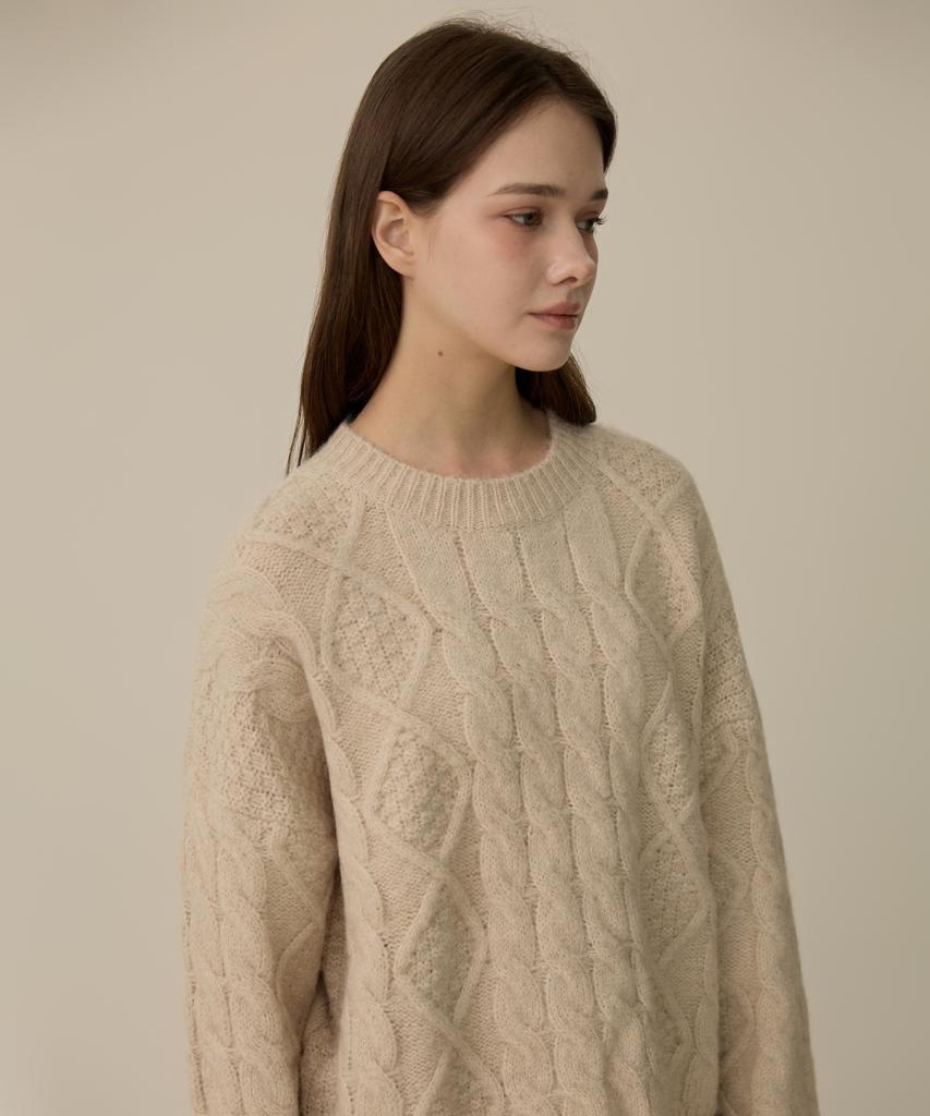 ELLIOTI Fisherman Crewneck Sweater_2Color