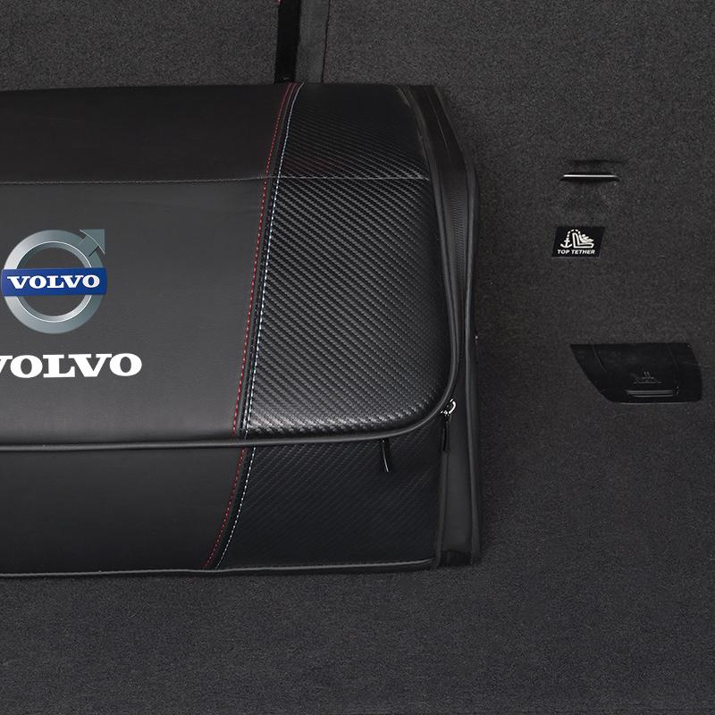 Car High-capacity Leather Storage Bag Car Trunk Organizing Box For Volvo Xc60 Xc90 V40 V60 S60 V50 V90 S80 C40 XC40 V70 XC70 C30