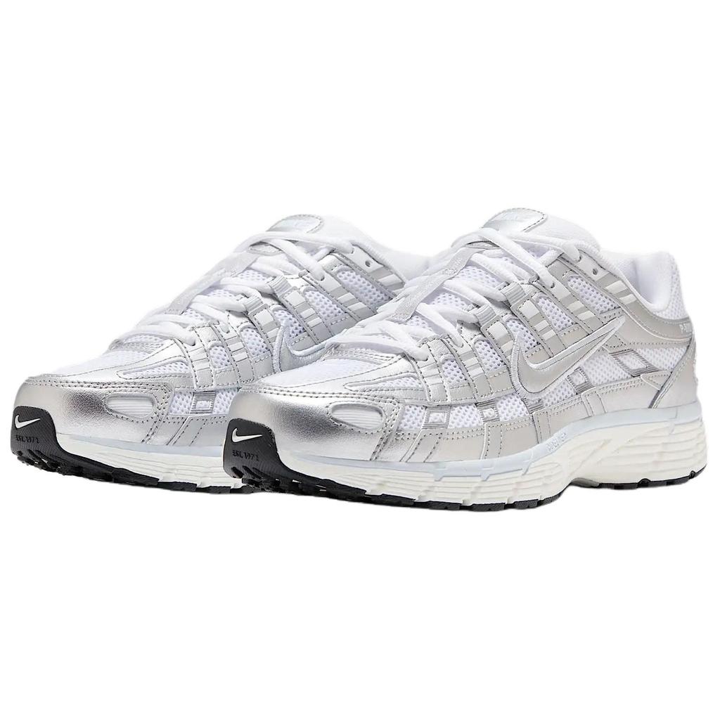 Nike P 6000 Белый Синий Оттенок Sail Металлический Серебристый Женский BV1021-106