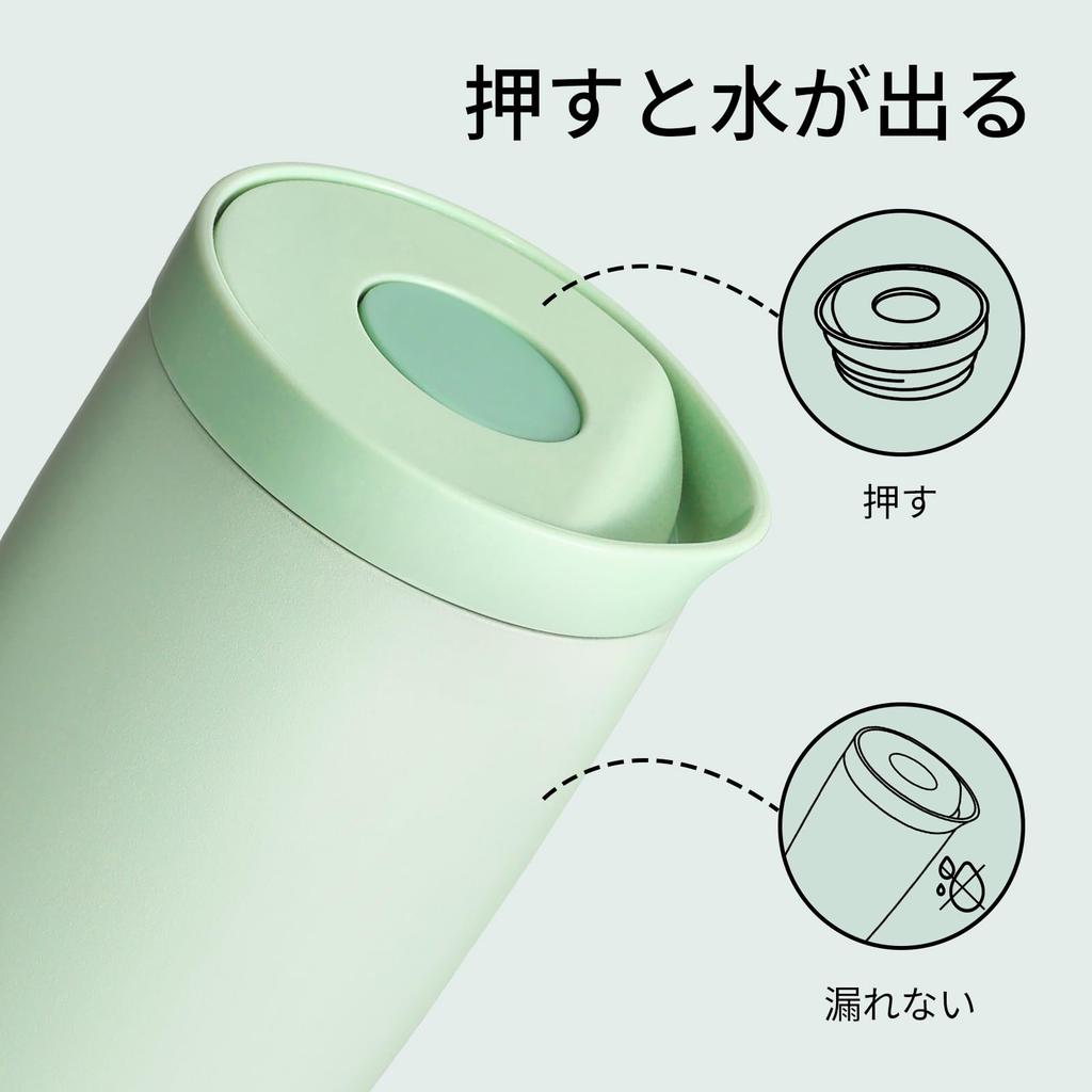 БУТЫЛКА БУТЫЛКА Тамблер 500 мл открывающийся и закрывающийся Вакуумная изоляция Термокружка Для кофе и чая Сохраняет горячим и холодным Нержавеющая сталь Портативная кружка Бутылка