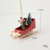 Practical Sleigh Ornament Christmas Sled Car Handcrafts Tree Pendant for Wedding Fireplace