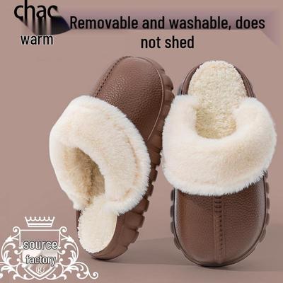 Унисекс Хлопковые Тапочки для Дома/Улицы - Теплые, Моющиеся, и Идеальные для Осени/Зимы