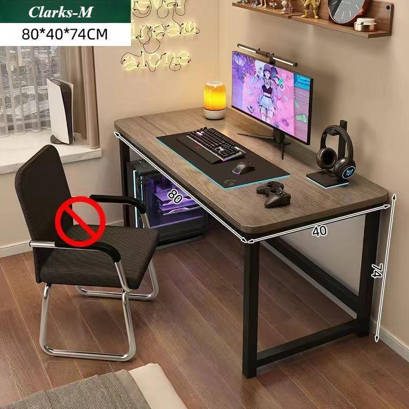 Складной компьютерный стол, стол из массива дерева, офисный стол, письменный стол для студента, 80/100 см, доступен в двух размерах: столы из ореха/дуба