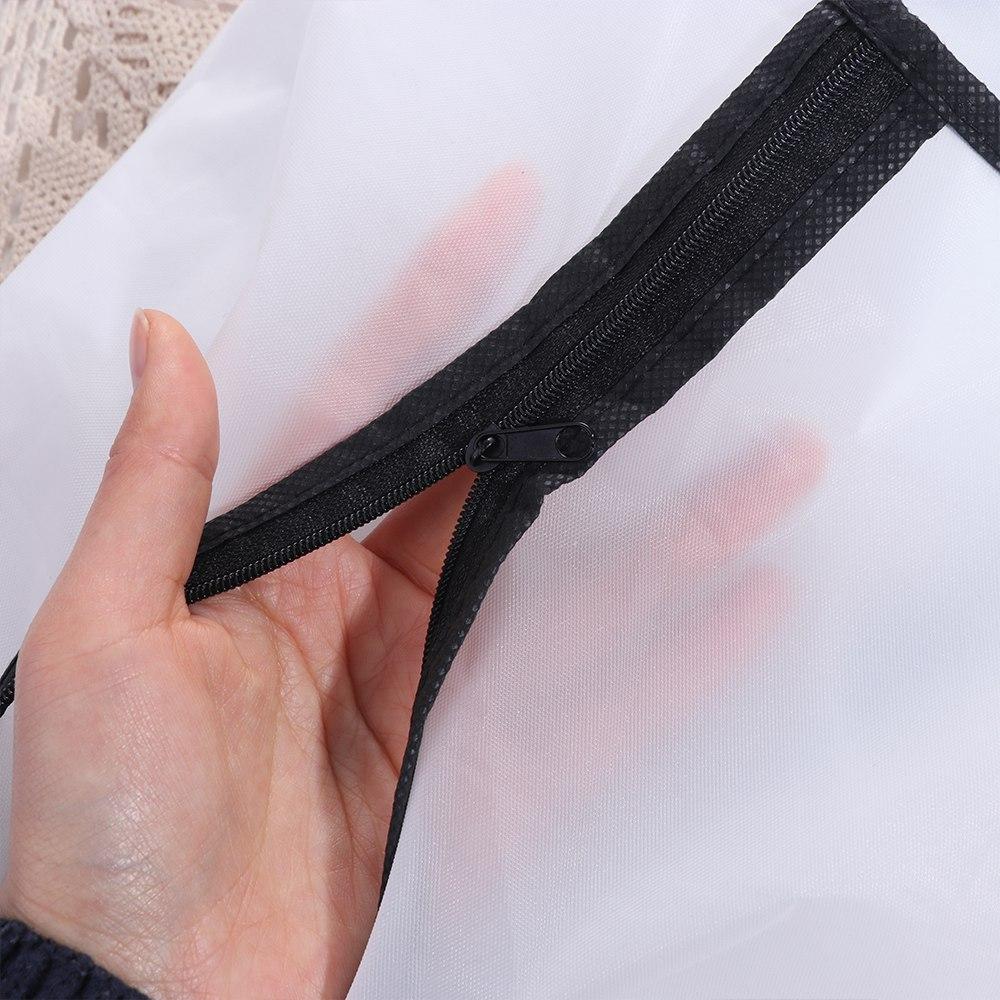 with Zipper Clothes Dust Cover Transparent Garment Dust Case Multi Size   Travel