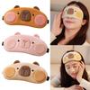 Охлаждающая гелевая маска для сна Капибара Дышащая плюшевая маска для глаз Путешествия Отдых Релакс