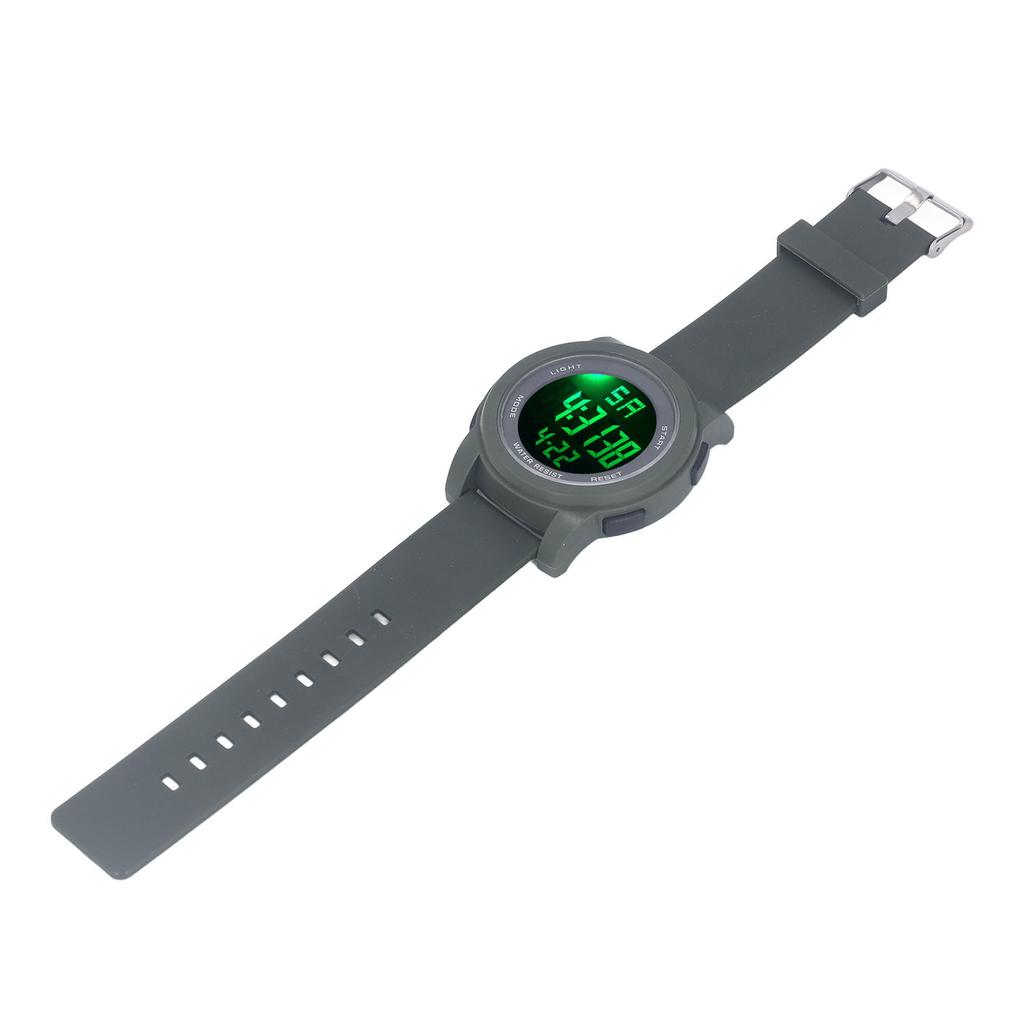 Цифровые спортивные часы с большим многофункциональным дисплеем, светящиеся 5 бар, водонепроницаемые часы для плавания