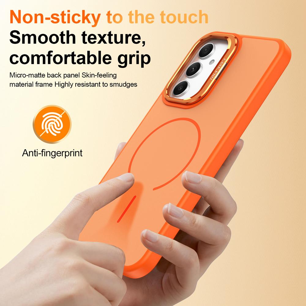 KEYSION Матовый чехол-подставка для телефона с покрытием Soft-touch для Samsung A54 5G A34 A14 4G 5G, магнитная противоударная задняя крышка для Galaxy A04S