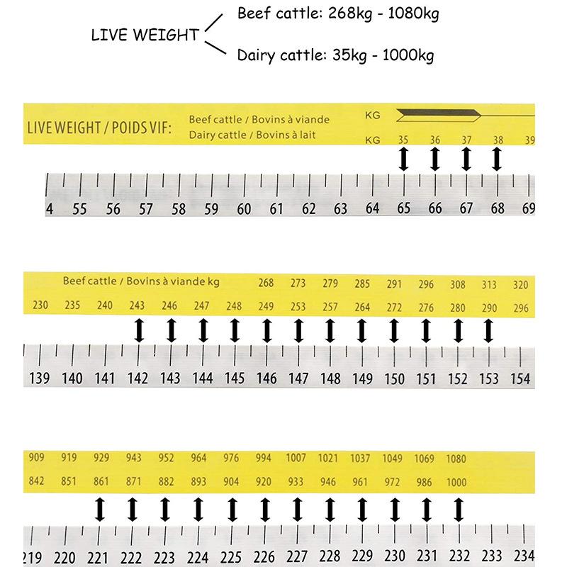 Домашний скот, тело животного, свиньи, крупный рогатый скот, измерительная лента, линейка для фермы, коровы, ветеринарные инструменты