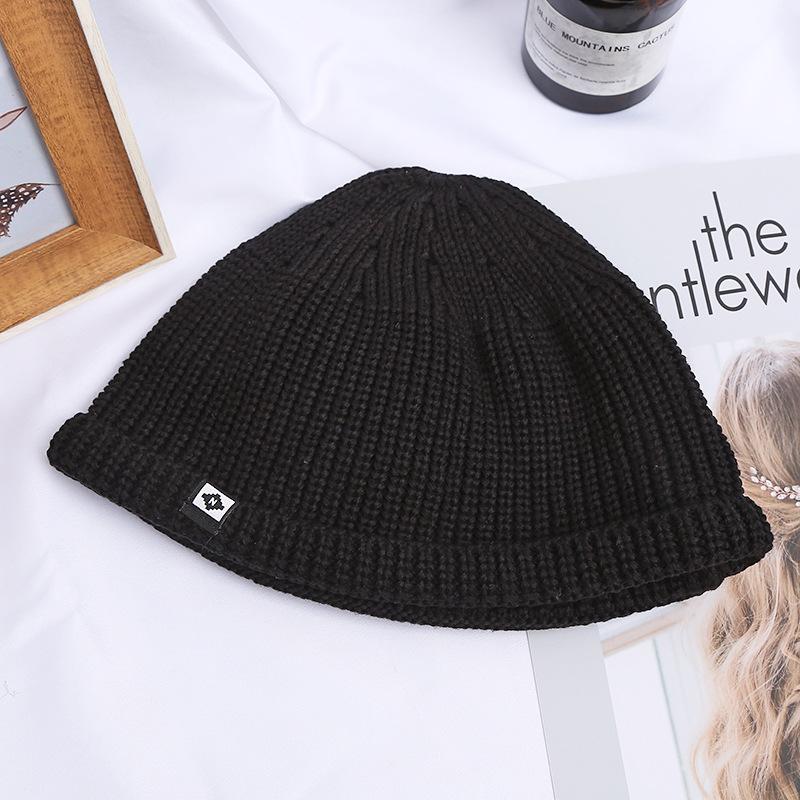 Melon Fur Hat Knitted Wool Hat Trendy Personality Landlord Hat Street Men And Women Autumn And Winter Warm Japanese Baotou Cold Hat