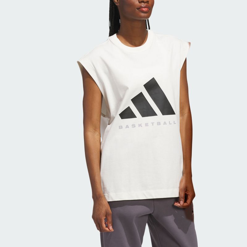 Adidas Free Shipping With AdiClub Adidas Basketball Sleeveless Tee Gender Neutral JX5590