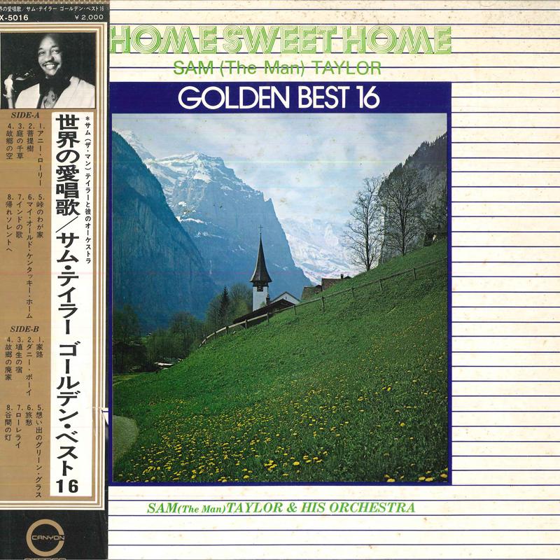 Виниловая пластинка SAM THE MAN TAYLOR HIS ORCHESTR Home Sweet Home Sam The Man Tay GX5016 CANYON 1975 Япония Obi КантриФолк Б/у