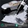1/6 шт. серебристо-золотистая светоотражающая краска, металлический маркер, модель для самостоятельной жидкой подписи, ручка с высоким фотоэлектрическим покрытием