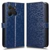 For TCL 503 Wallet Case Dot Pattern Imprint PU Leather Phone Cover
