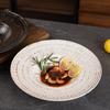 Керамическая соломенная шляпа в японском стиле Jiyun, креативная расписанная вручную коммерческая тарелка для западной еды, кухонная тарелка в стиле ретро для домашней столовой