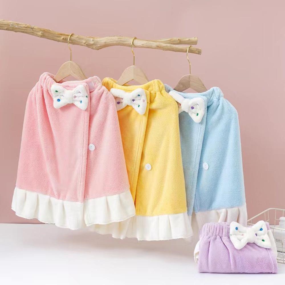 Суперабсорбирующий бант для волос полотенце-шапочка из микрофибры для пляжа и спа-халаты для детей