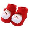 Terry Socks for Infants 0-12 Months Christmas Pattern Warm Cotton Socks Warm & Protective Socks for Indoor & Outdoor Use