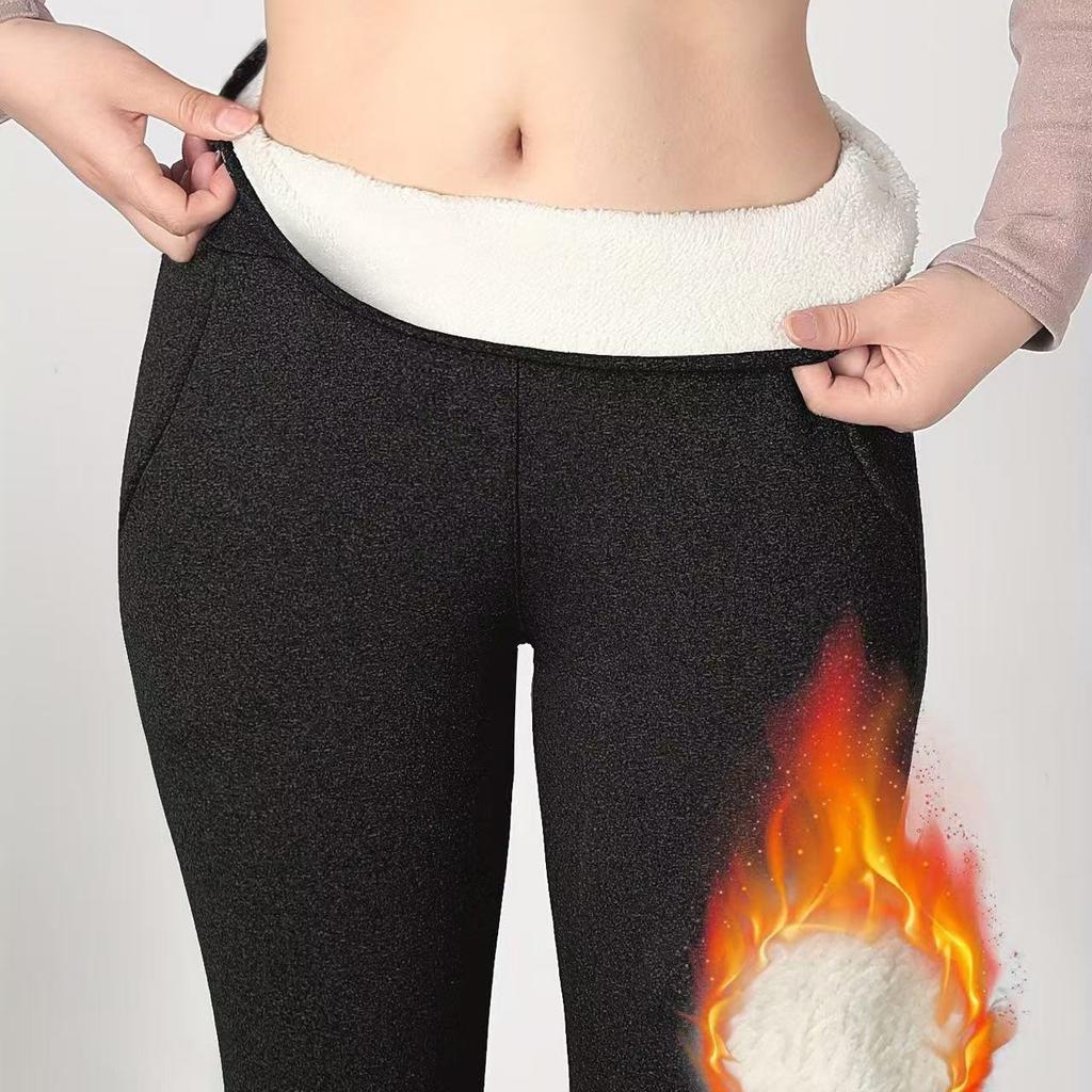 Women High Waist Stretch Leggings, Ladies Solid Slim Casual Pants, Elastic Waist Daily Wear Leggings