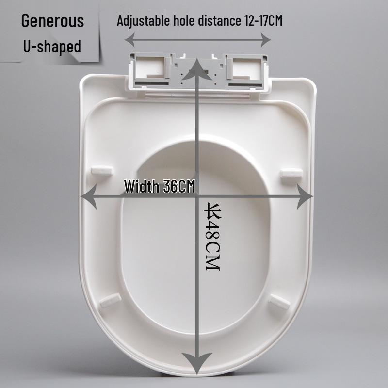 Универсальная утолщенная крышка-сиденье для унитаза