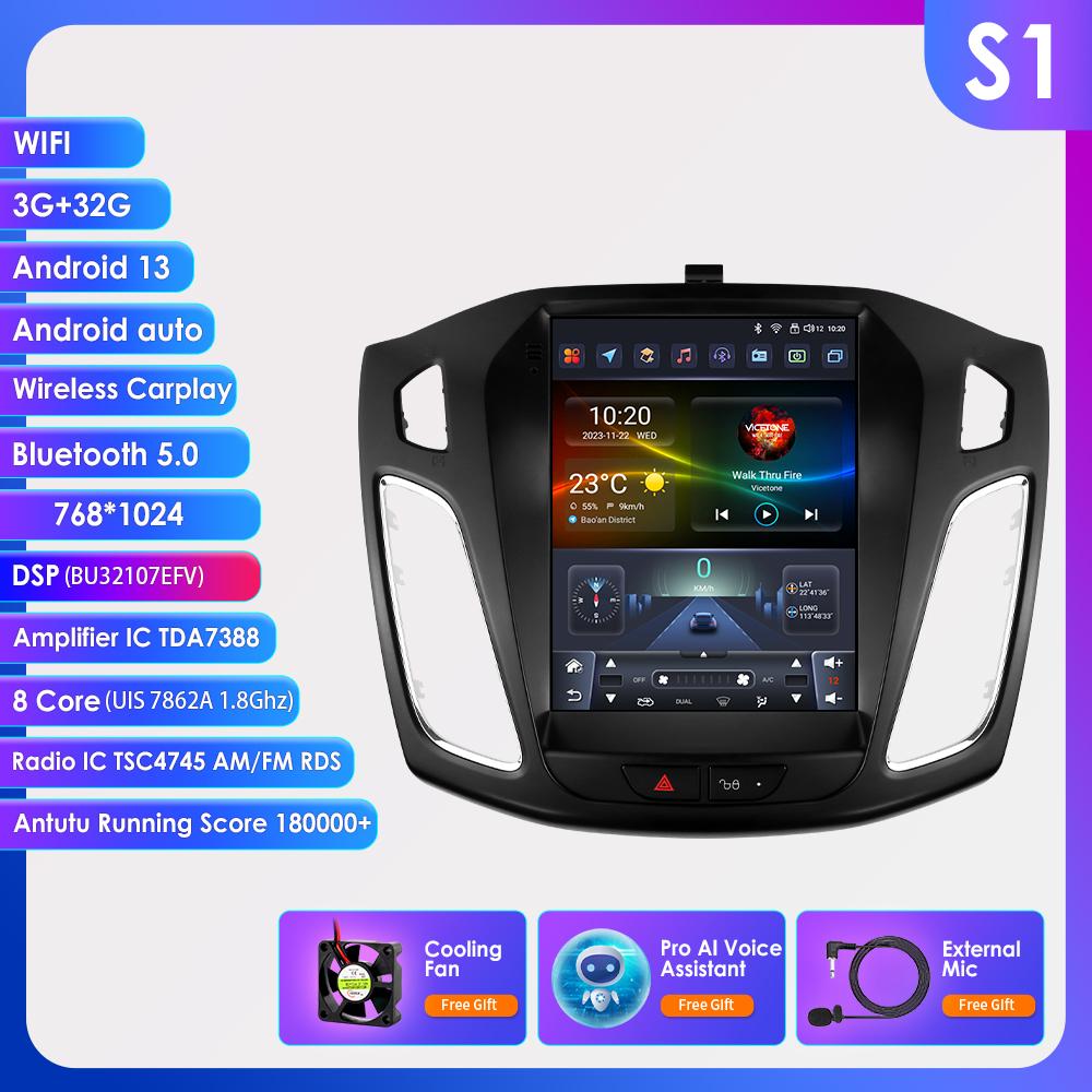 OSSURET Carplay 4G-LTE 7862 DSP 9,7-дюймовый 2 Din Android автомобильный радиоприемник GPS для Ford Focus 3 Mk 3 2011 - 2019 интеллектуальный мультимедийный видеоплеер RDS WIFI