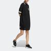 adidas Платье Originals Mc Polo с полосками и воротником, женское платье черного цвета HS1929