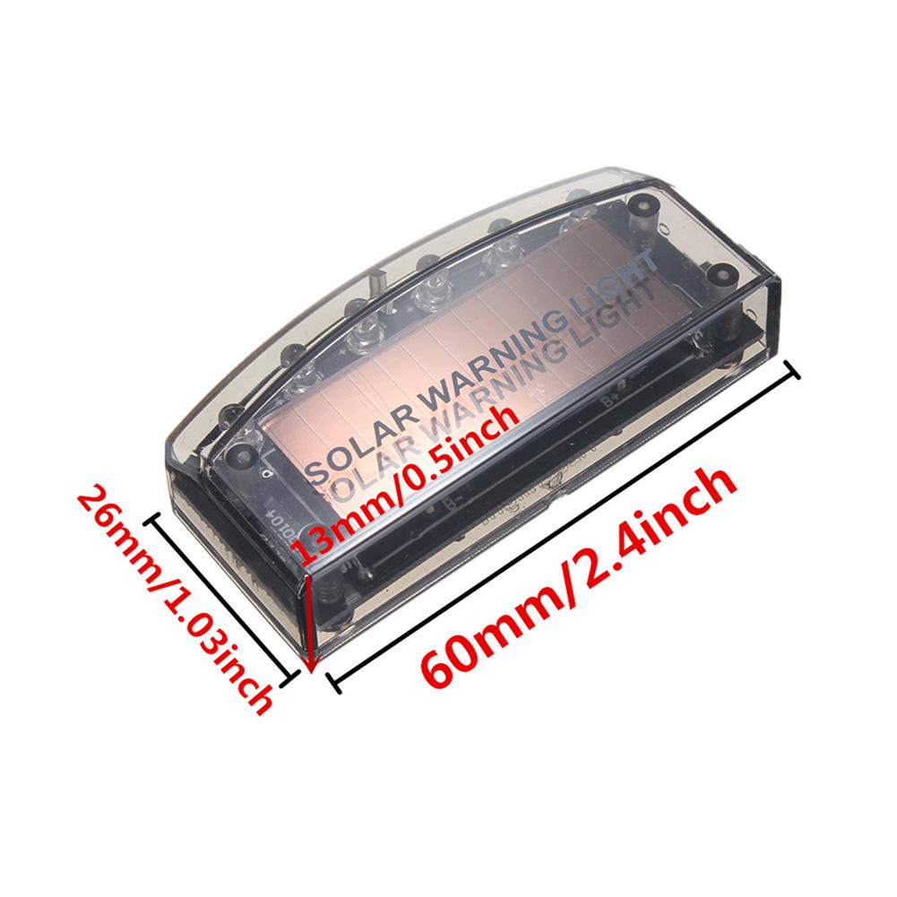 1 шт. 6 светодиодных сигнальных лампочек для автомобиля, противоугонная сигнальная лампа на солнечной энергии, имитация манекена, светодиодный автомобиль