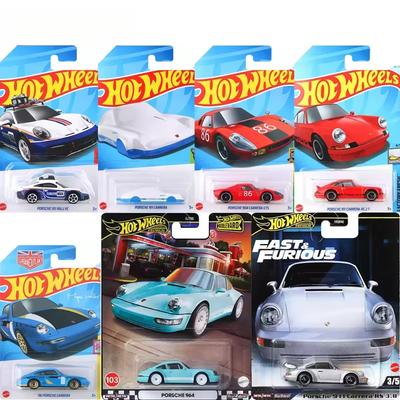 Оригинальная машинка Hot Wheels Игрушки для мальчиков 1/64 Литая модель Porsche 911 Rallye 904 Carrera GTS Porsche Turbo Коллекционная Подарок на день рождения