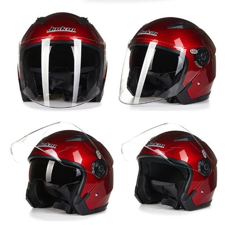 Высококачественные мотоциклетные шлемы, электрический велосипедный шлем с открытым лицом, двойные линзы, козырьки для мужчин и женщин, летний скутер, мотоциклетный шлем в горошек