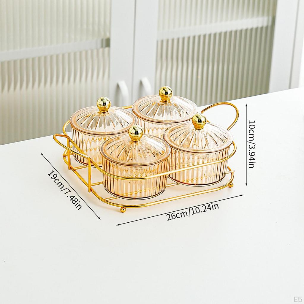 И набор ореховых тарелок для развлечения