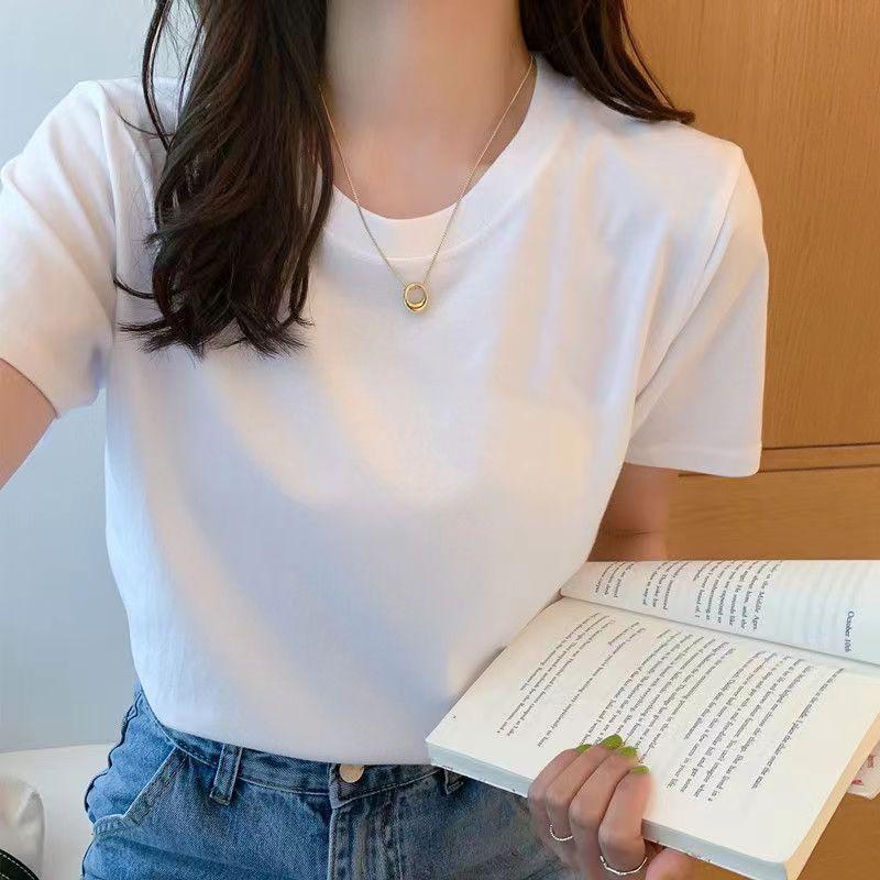 Women's Trendy Korean-Style Short-Sleeve T-Shirt (Summer 2025, Loose Fit, Versatile)
