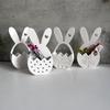 DIY Easter Rabbit Egg Flower Basket Silicone Mold Wall Pendant Plaster Drip Mold for Home Easter Party Decoration