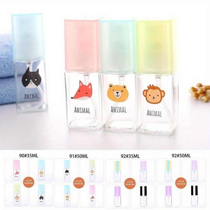 1 шт. 50 мл Дорожный прозрачный мультяшный пластиковый спрей Многоразовая бутылка Маленькая мини пустая Многоразовая Ск ЛС