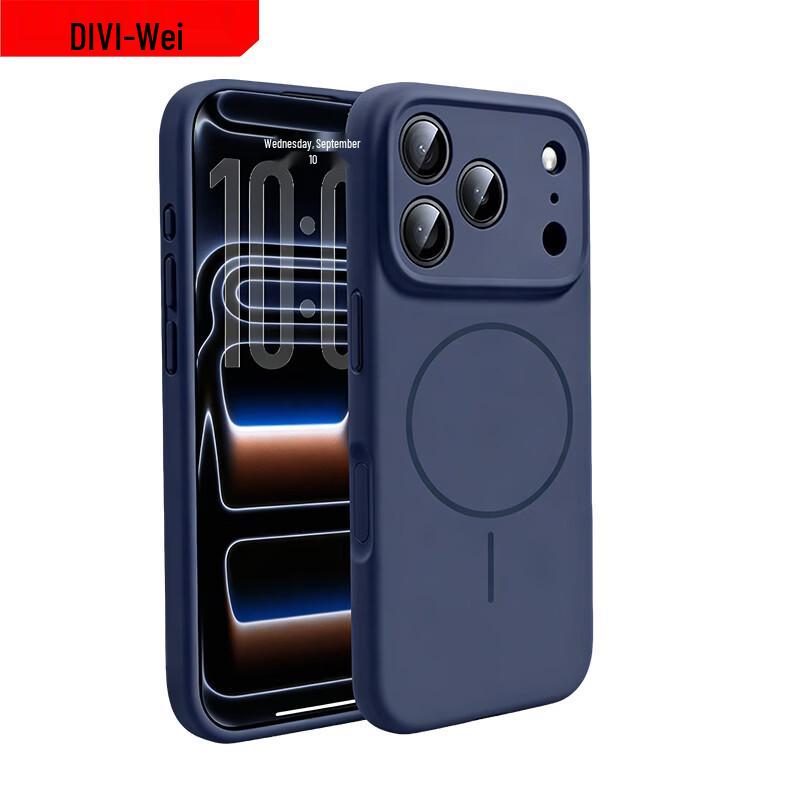DIVI Магнитный Защитный Чехол из Жидкого Силикона для iPhone 17 Pro