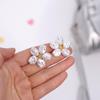 Retro Pearl Earrings Ear Studs Irregular Earrings Sweet Flower Earrings Studs  Unisex