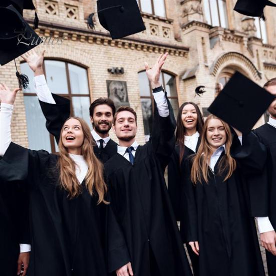 Выпускной мантии, шапочка с кисточками, комплект для выпускного 2025 года, костюм для переодевания, академическое платье унисекс для старшей школы и университета