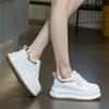 7cm  New Air Mesh Synthetic Microfiber Leather Chunky Sneaker Spring Hollow Platform Autumn Women Flats Shoes Sandals Summer