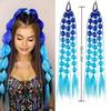 with Hair Tie Kids Bubble Ponytail Extension 20" Ombre Crazy Hair Day Accessories