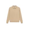 Essentials SS23 Knit Long Sleeve Polo Men Tops Sand White FOG-SS23-041