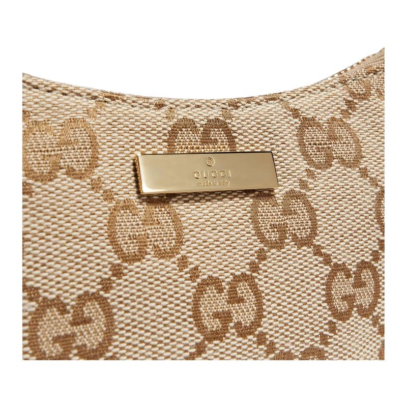 Gucci Lady Lunetta Generation Snap Closure Canvas Coin Purse Regular Unisex Couple Style Sand and Brown
