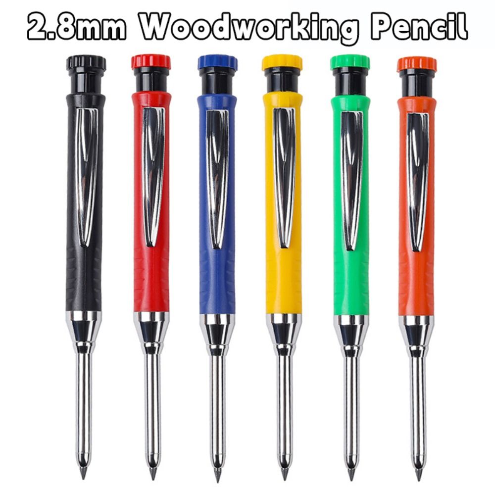 Встроенная точилка, механический карандаш, 2,8 мм, инструмент для разметки деревообработки, деревообрабатывающее строительство