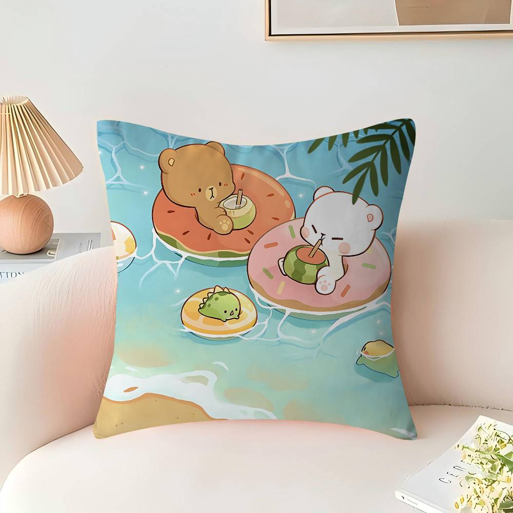 Наволочка "Молоко и Мокко" для Спальни и Гостиной, Декоративная Наволочка для Дивана