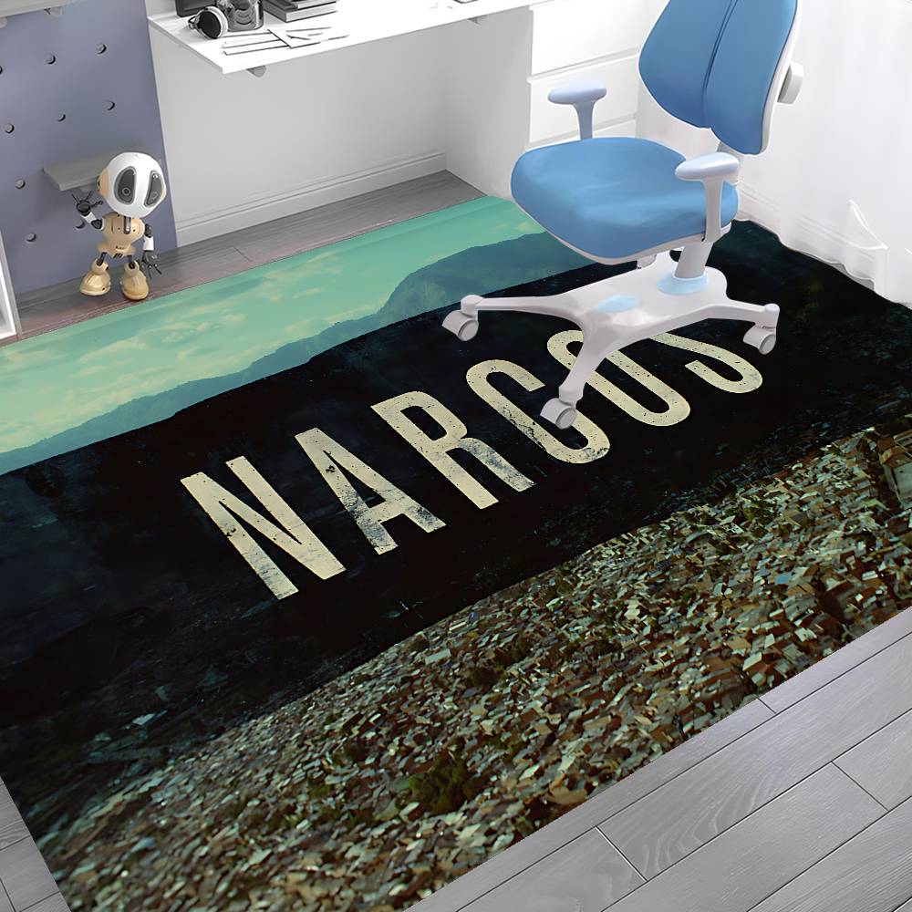 Movie N-Narcos TV Floor Mat INS Style Soft Bedroom Floor House Laundry Room Mat Anti-skid Household Carpets